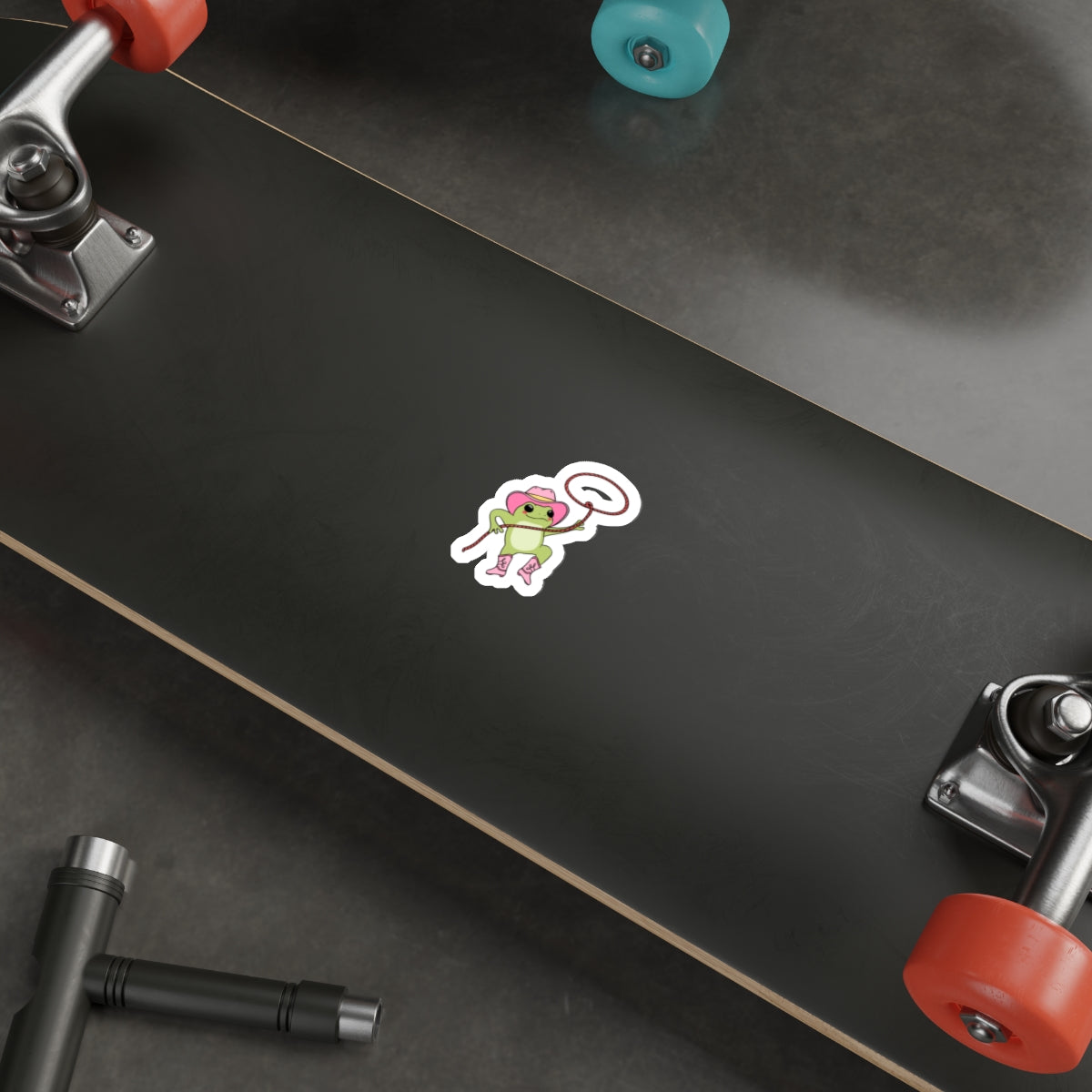 Cowgirl Frog Stickers