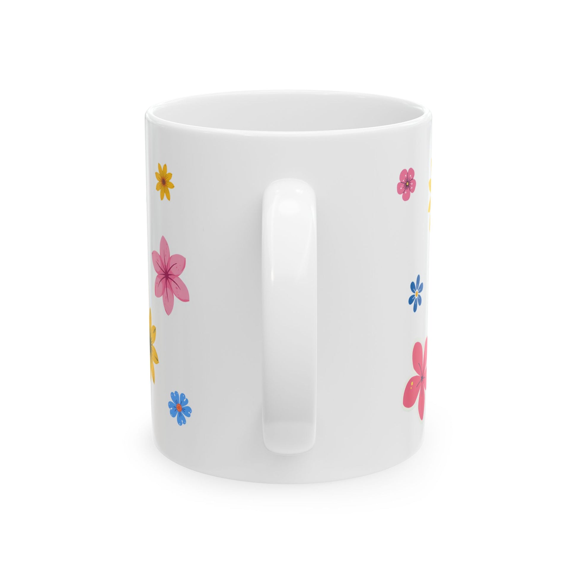 Floral Coffee Mug, 11 Oz
