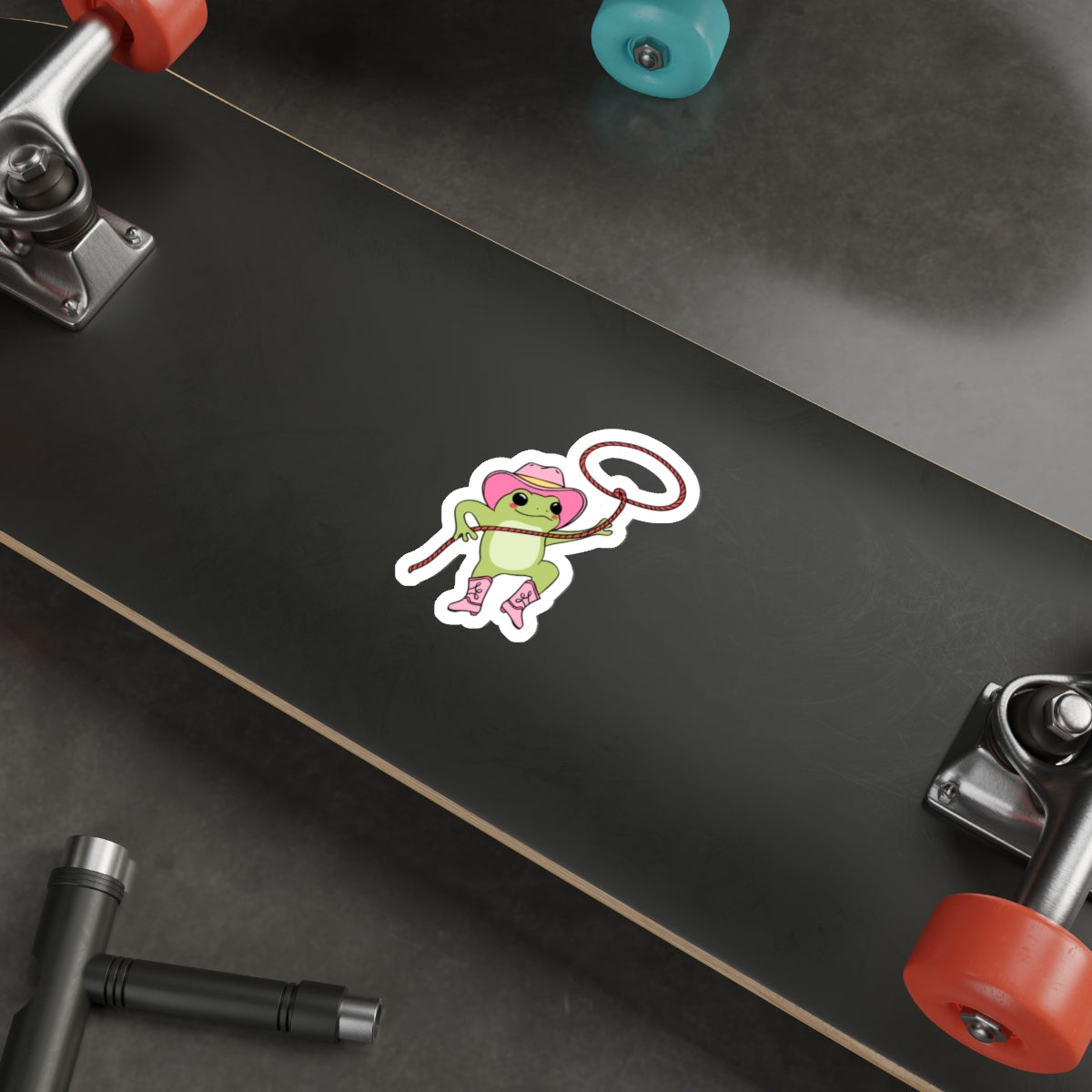 Cowgirl Frog Stickers