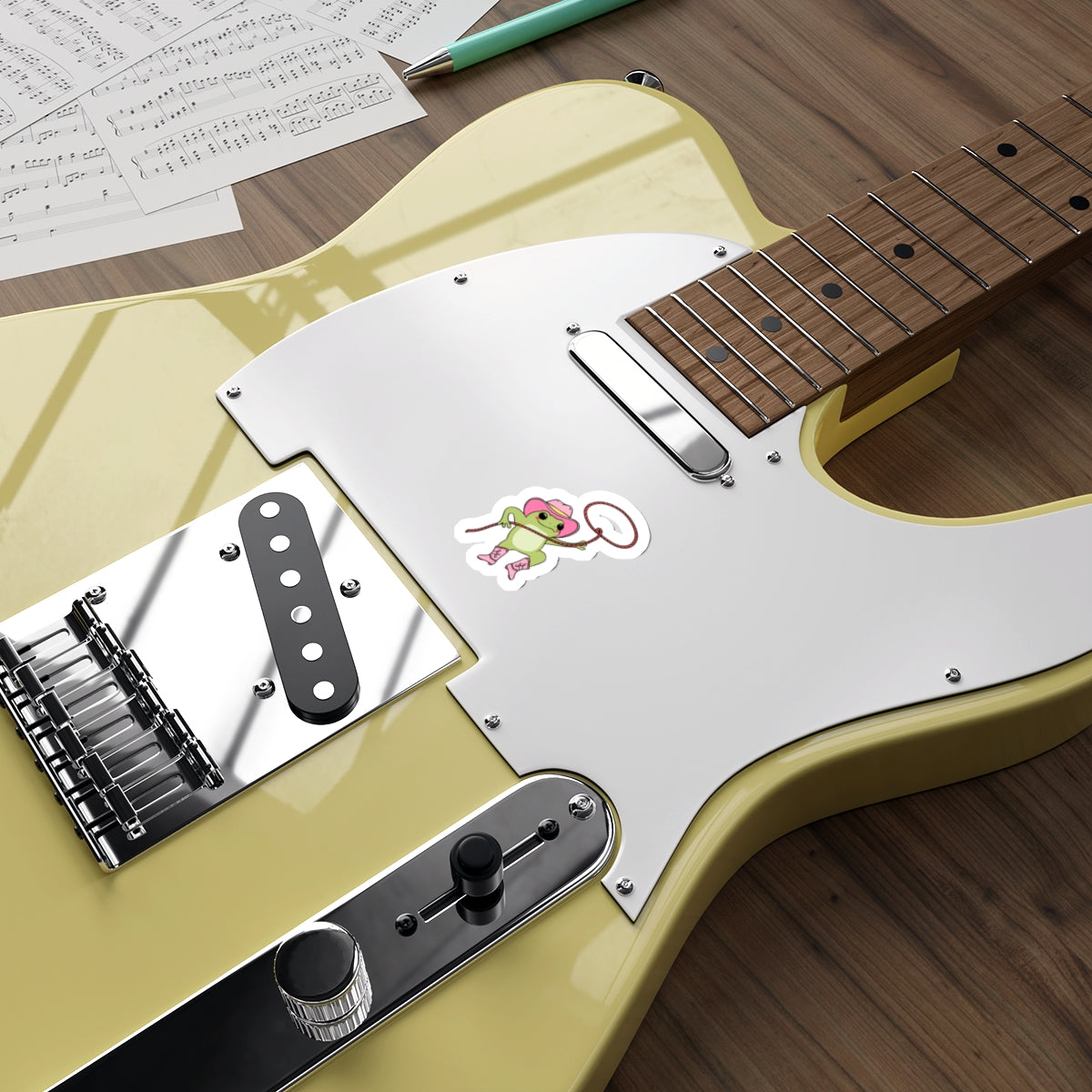 Cowgirl Frog Stickers